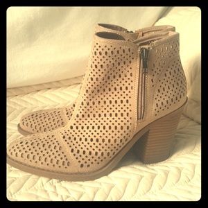 Esprit perforated booties!